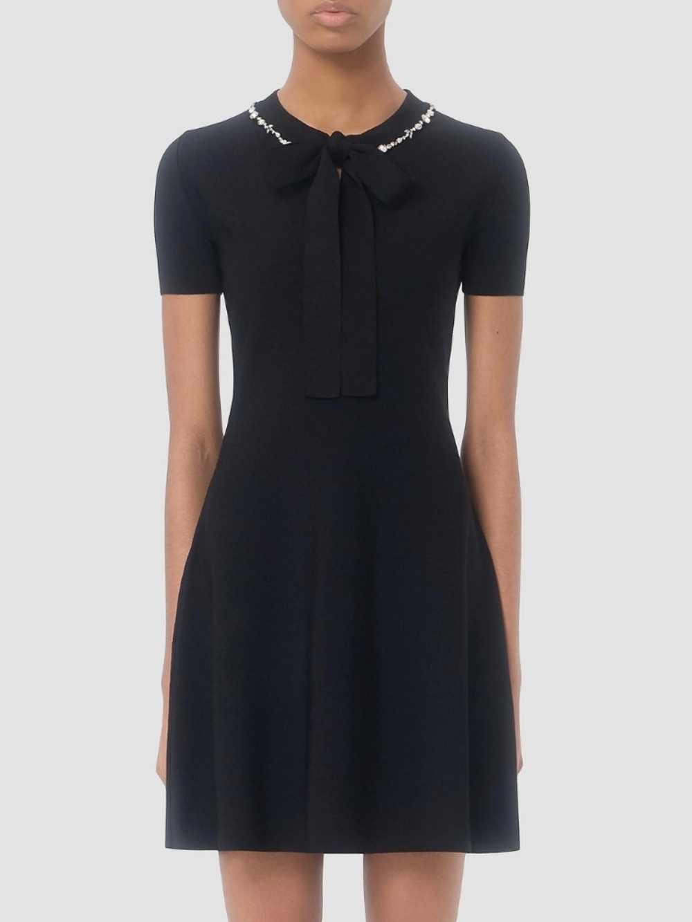 Embroidered Knit Dress - Picture 3 of 6